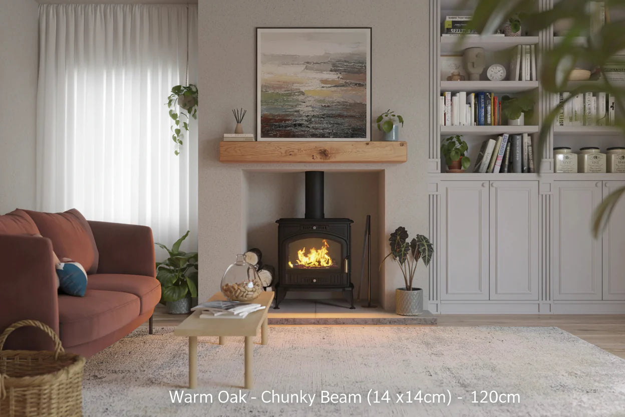 Fireplace Beams Warm Oak
