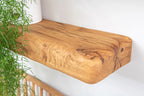 Chunky Rustic Aged Solid Oak Floating Shelves (14cm x 9cm x 40cm Set of 3)