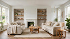 Contempoary Style Dark Oak Alcove Shelves