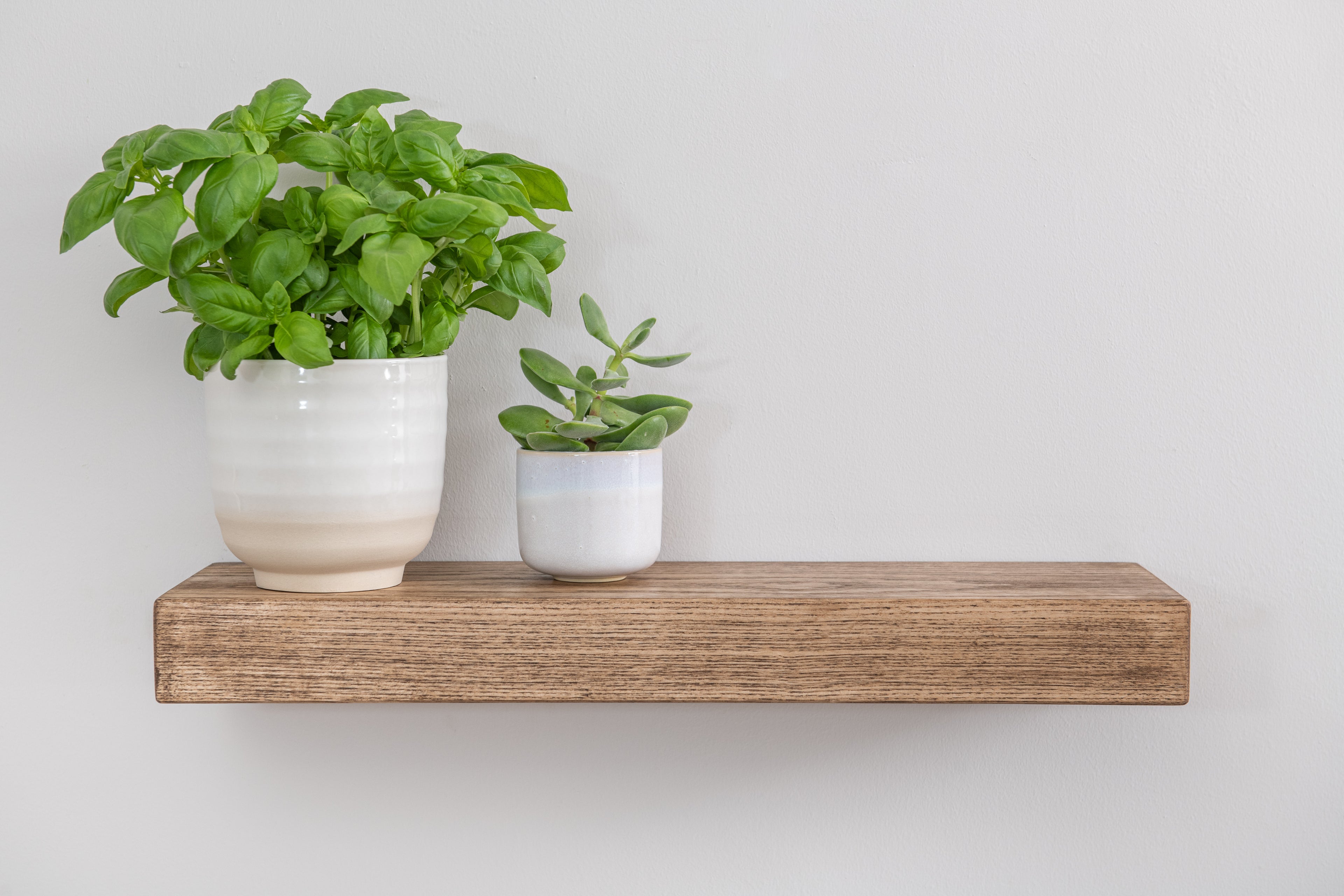Contemporary Style Dark Ash Floating Shelf