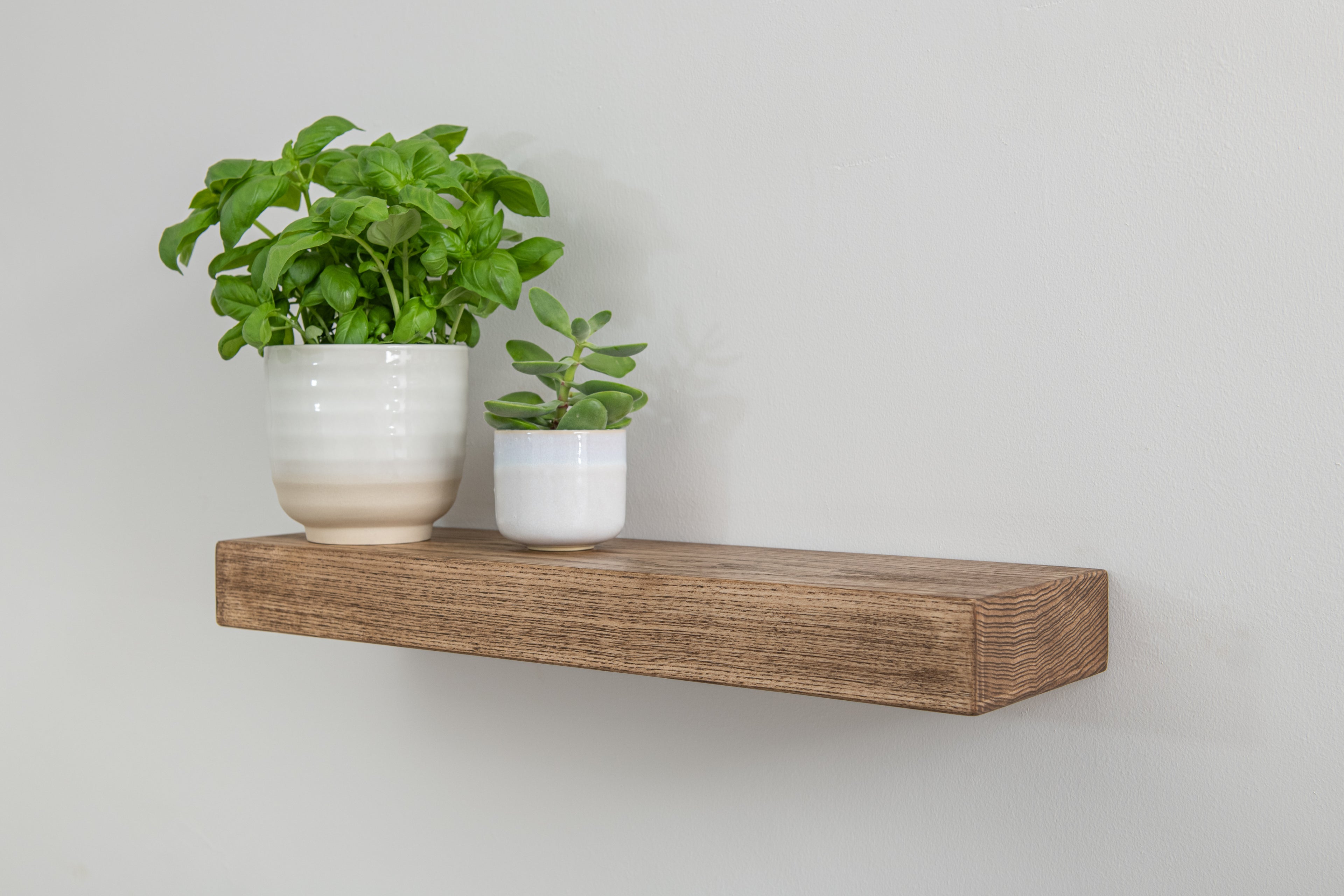 Contemporary Style Dark Ash Floating Shelf