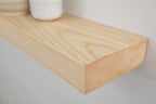 Contemporary Clean lined Solid Ash Floating Shelf
