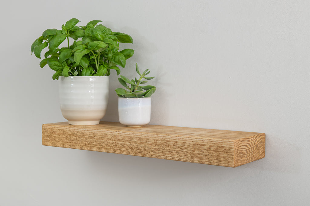 Contemporary Style Warm Ash Floating Shelf