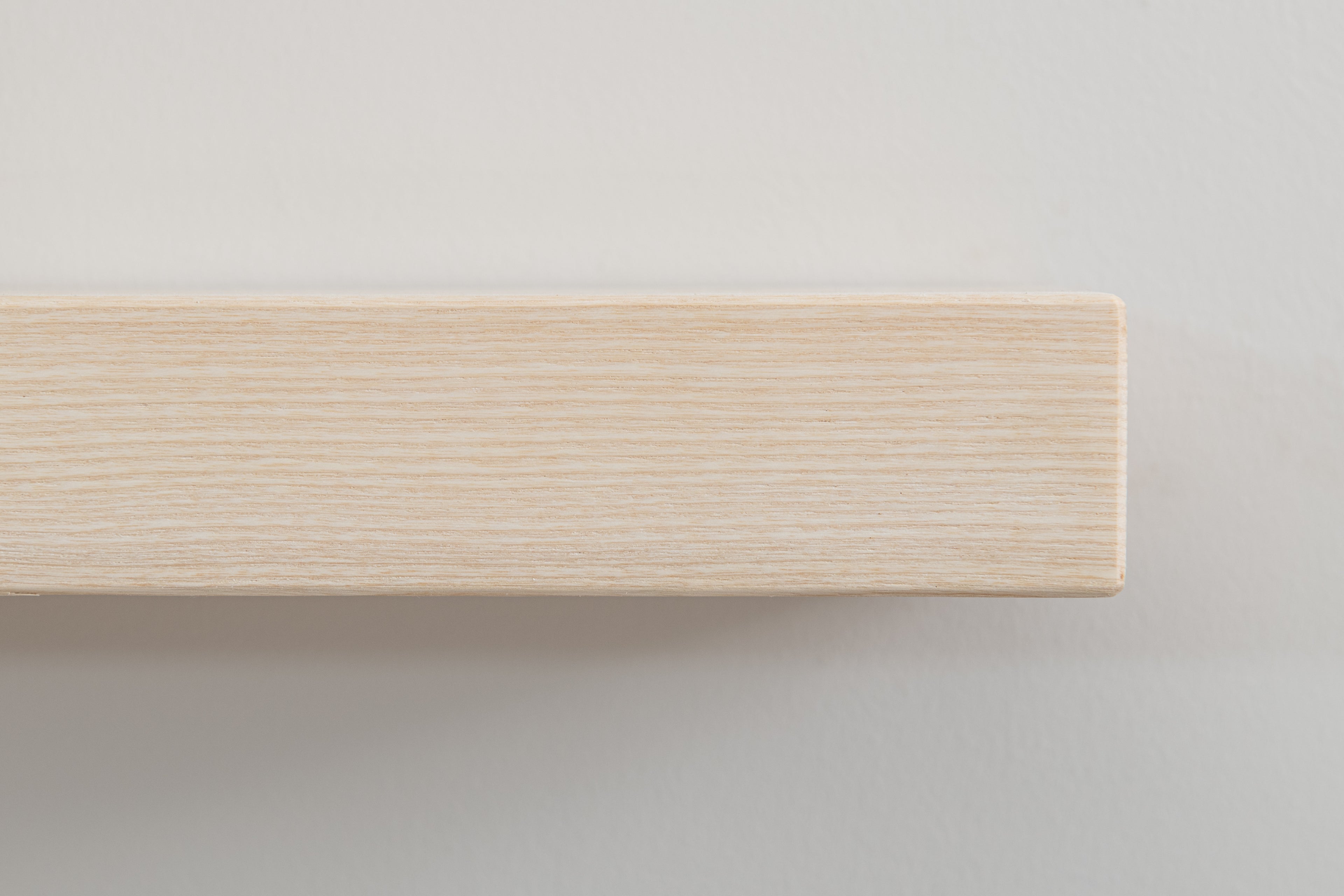 Contemporary Style White Ash Floating Shelf