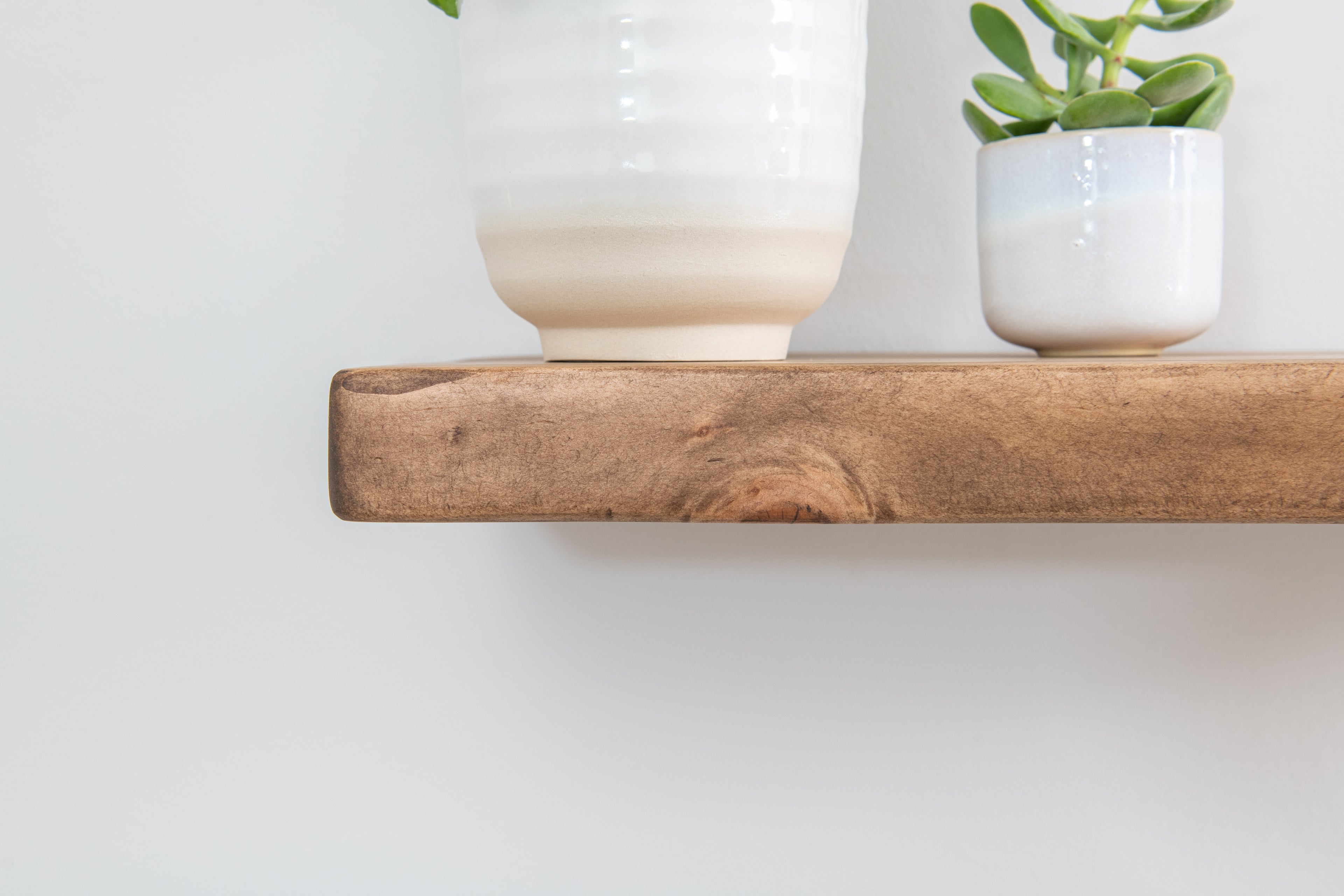 Contemporary Style Warm Pine Floating Shelf
