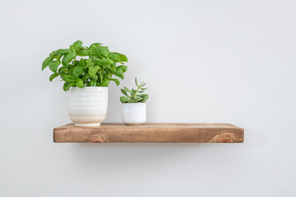 Country Cottage Style Warm Pine Floating Shelf