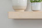 Contemporary Clean lined Solid Ash Floating Shelf