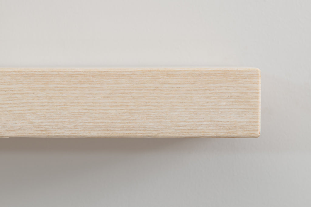 Contemporary Clean lined Solid Ash Floating Shelf