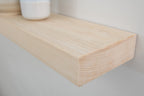 Contemporary Clean lined Solid Ash Floating Shelf