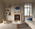 Contemporary Style White Oak Fireplace Surround