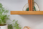 Contemporary Style Dark Oak Floating Shelves