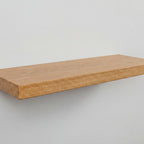 Contemporary Style Natural Oak Floating Shelves