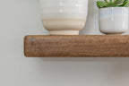 Country Cottage Style Dark Ash Floating Shelf
