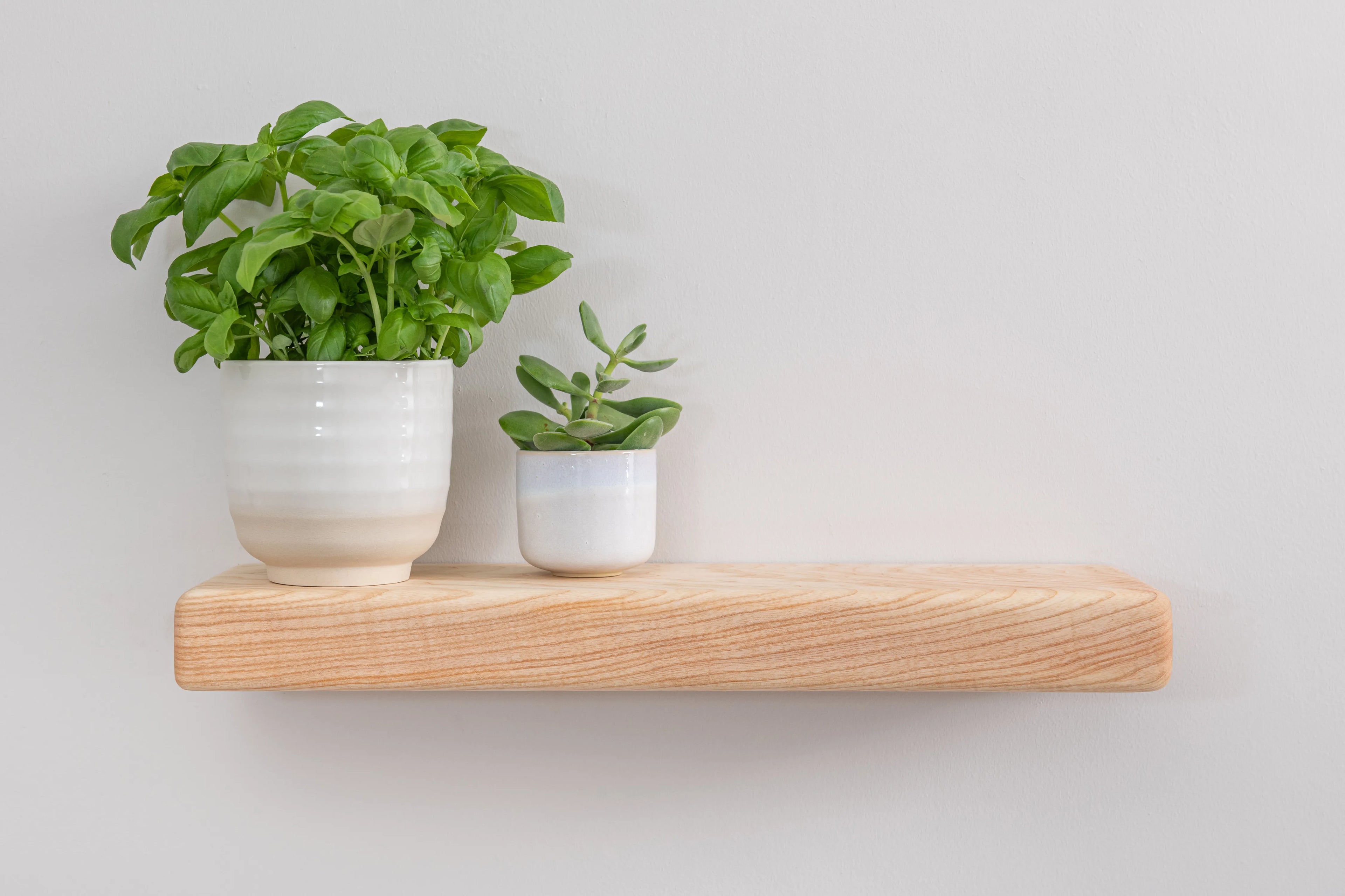 Country Cottage Style Natural Ash Floating Shelf
