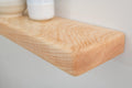 Country Cottage Style Natural Ash Floating Shelf
