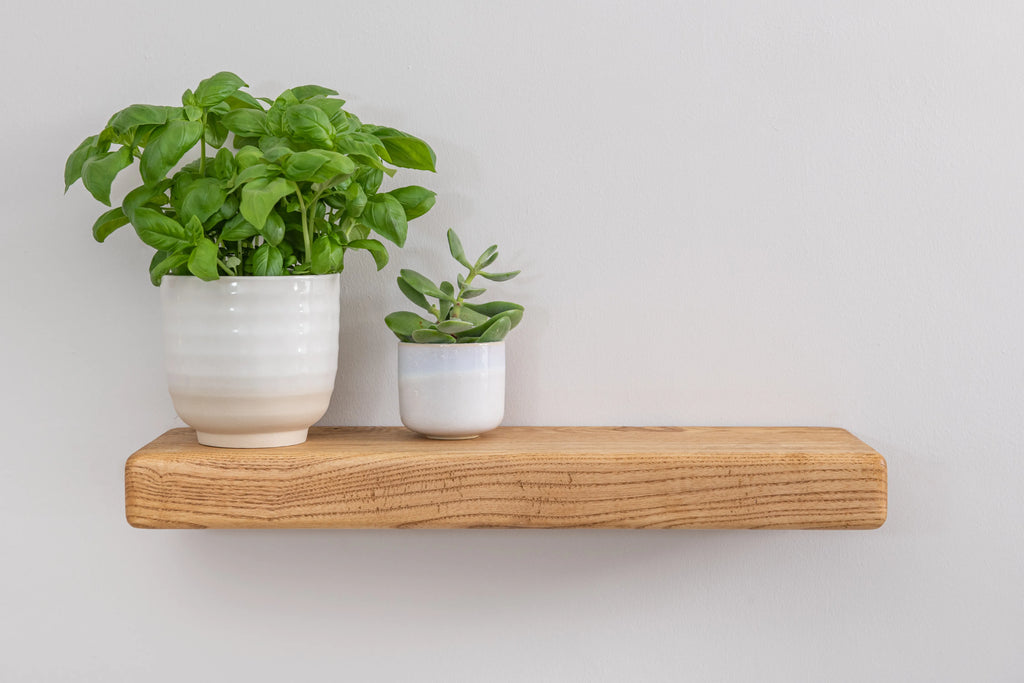 Country Cottage Style Warm Ash Floating Shelf