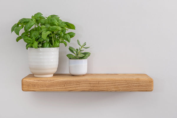 Country Cottage Style Warm Ash Floating Shelf