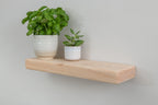 Country Cottage Style White Ash Floating Shelf