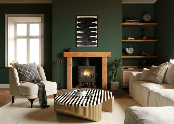 Country Cottage Style Warm Oak Fireplace Surround