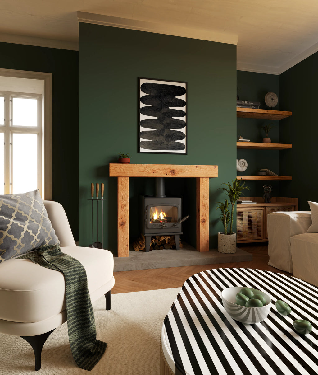 Country Cottage Style Warm Oak Fireplace Surround