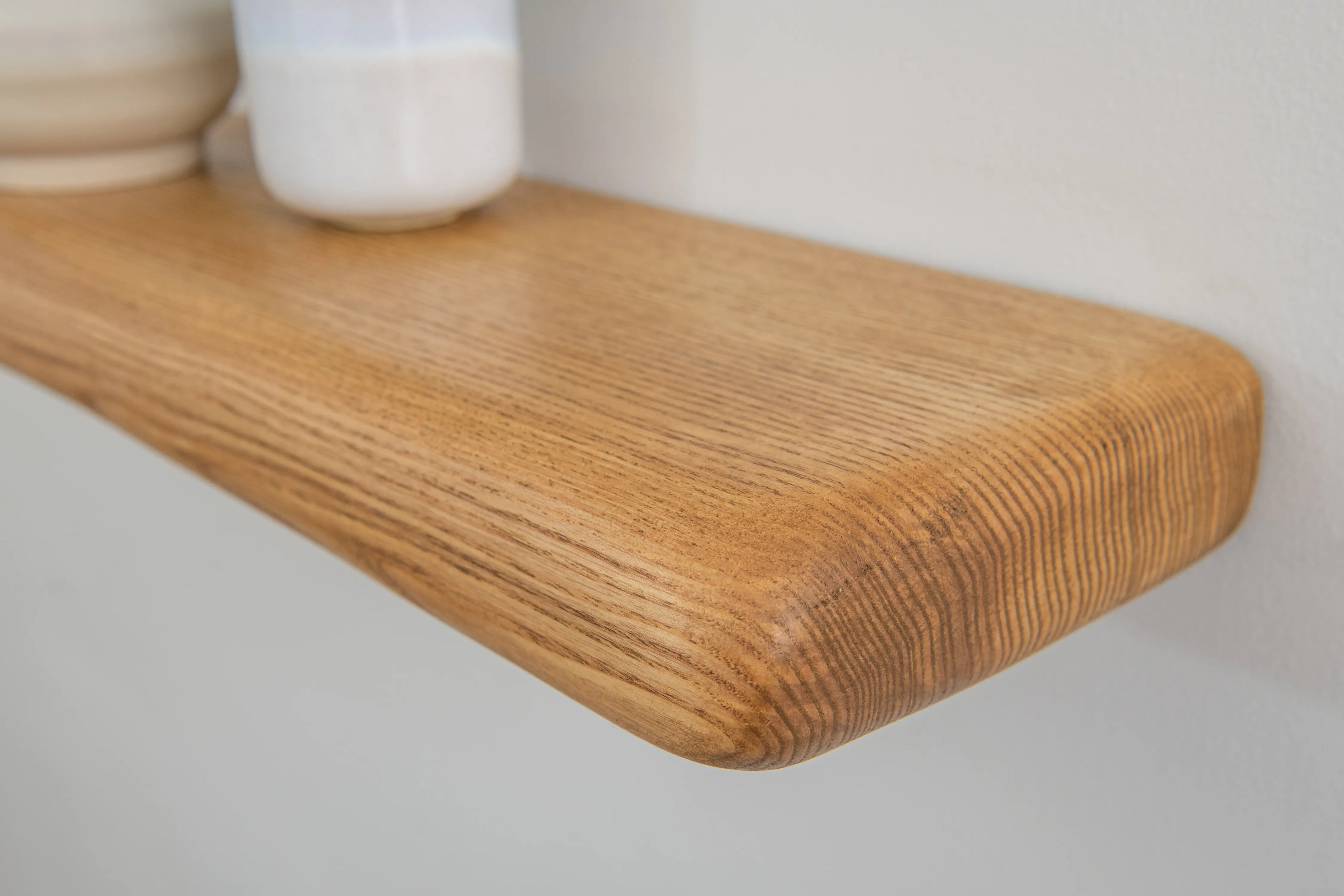 Farmhouse Solid Ash Floating Shelf
