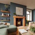 Farmhouse Style Warm Oak Fireplace Surround