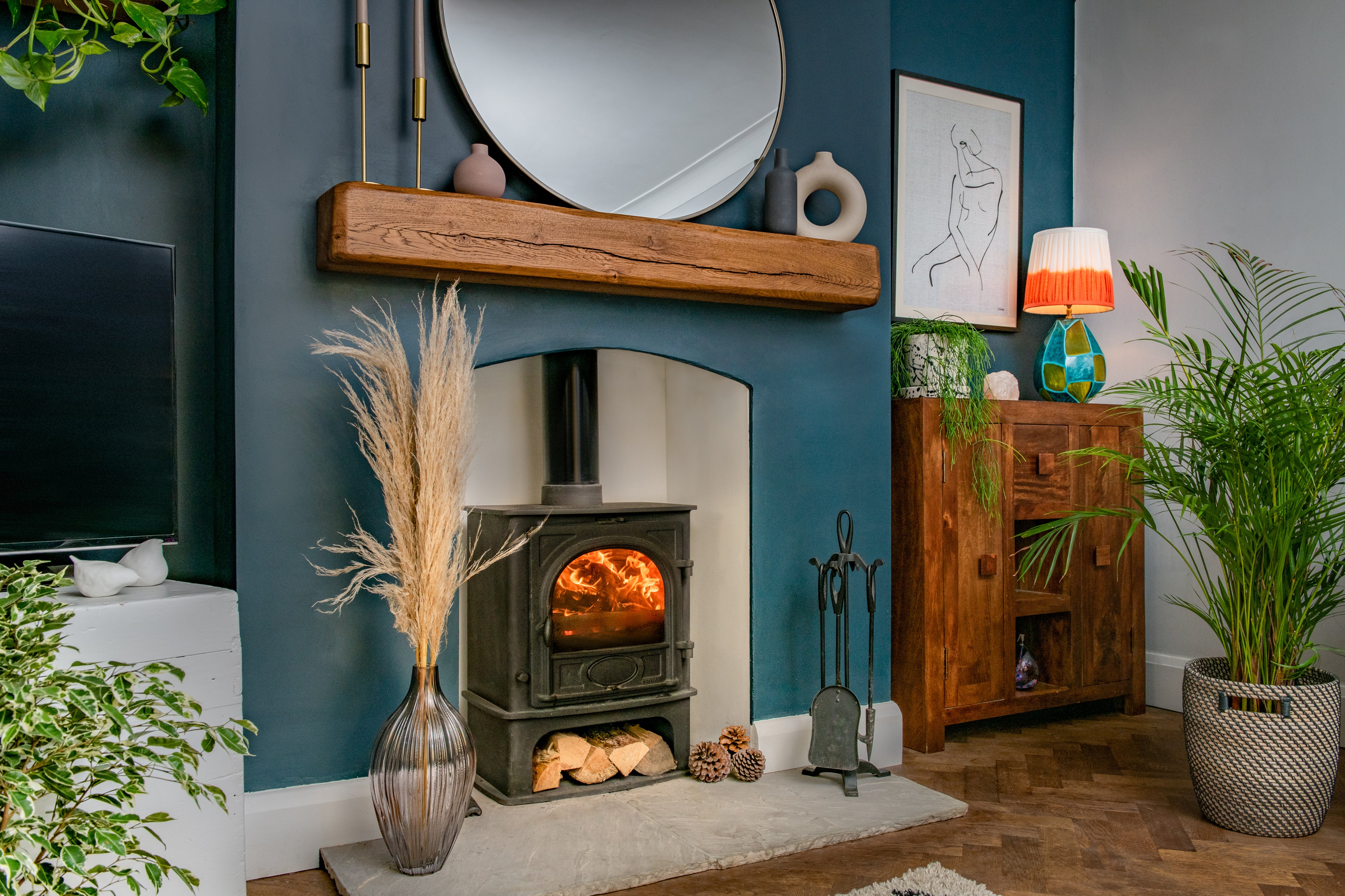 TRADE: Fireplace Beam for Plasterboard Walls - Bespoke