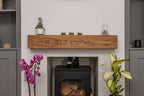 Modern Oak Fireplace Mantel