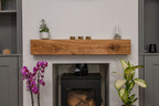 Modern Oak Fireplace Mantel
