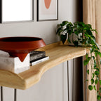 Oak Console Table With Hairpin Legs
