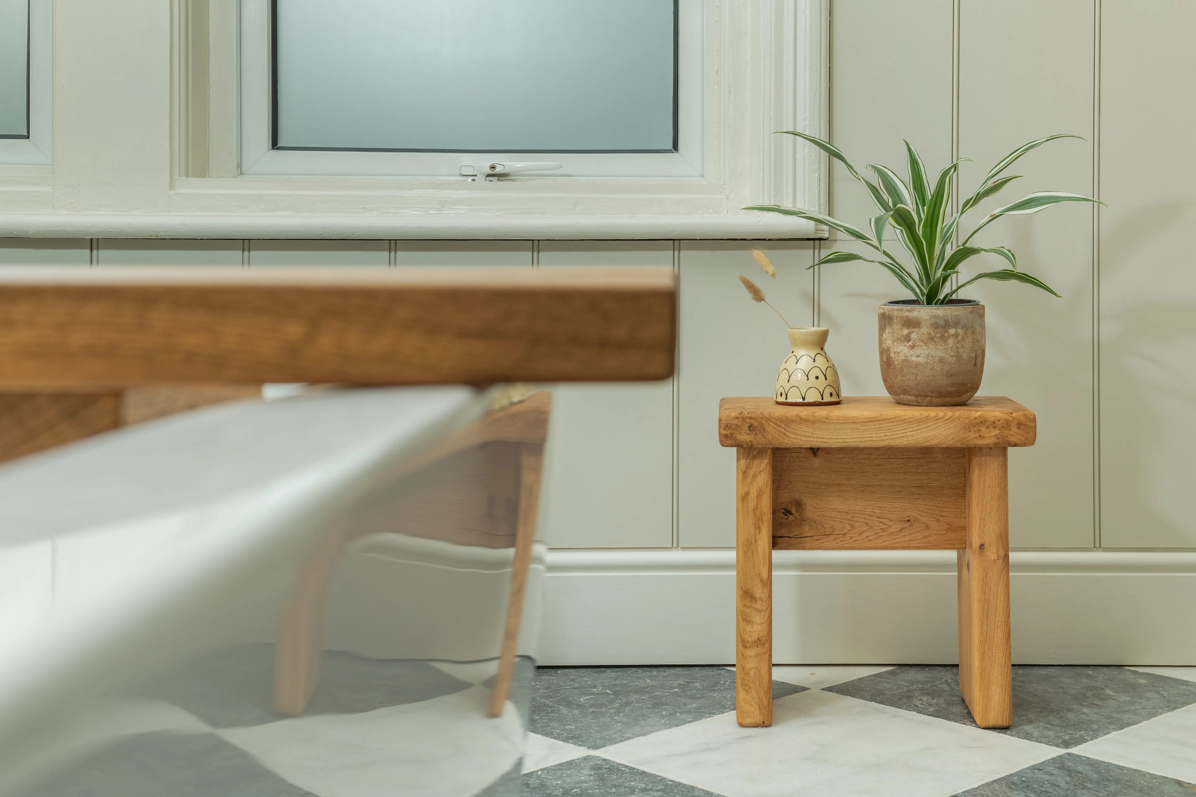 Oak Milking Stool