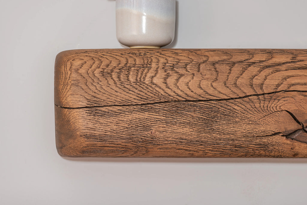 Rustic Aged Fireplace Beam