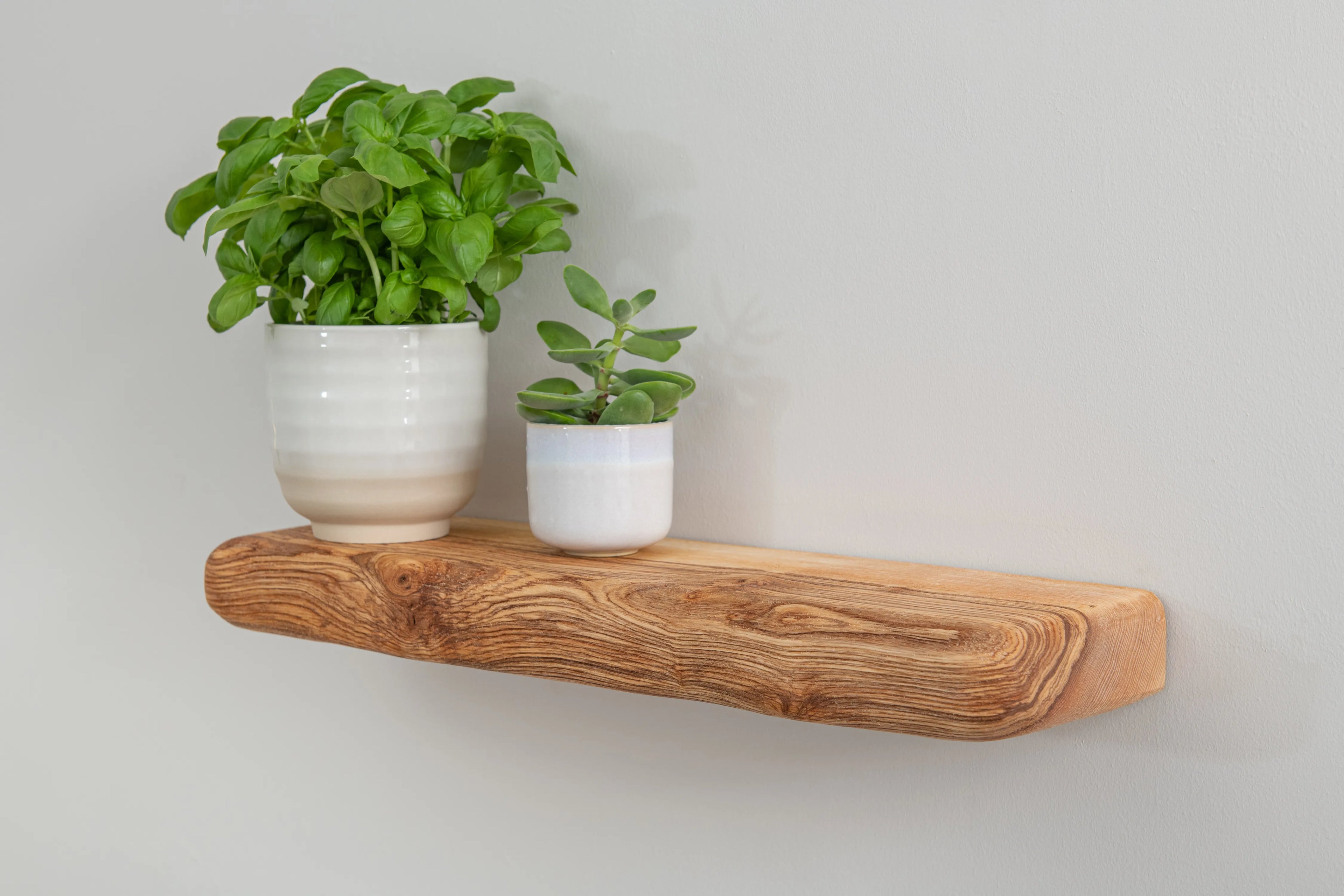 Rustic Style Natural Ash Floating Shelf