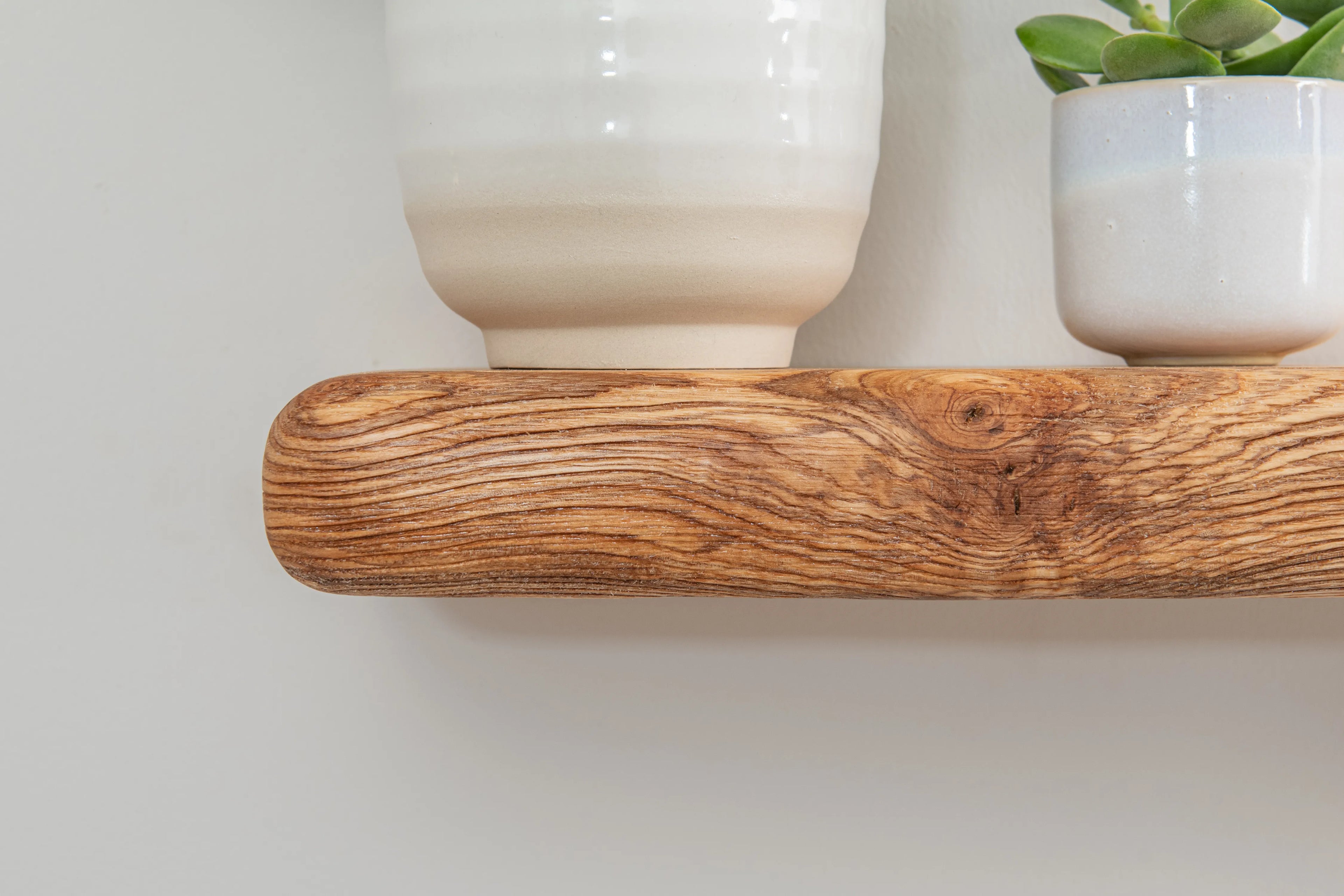 Rustic Style Natural Ash Floating Shelf