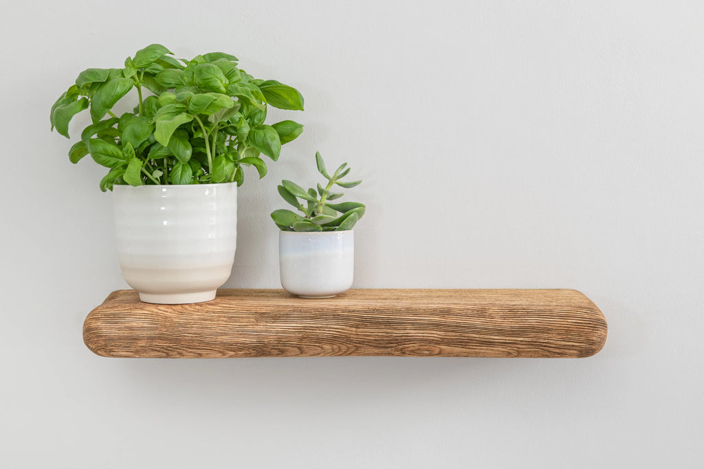 Rustic Style Warm Ash Floating Shelf