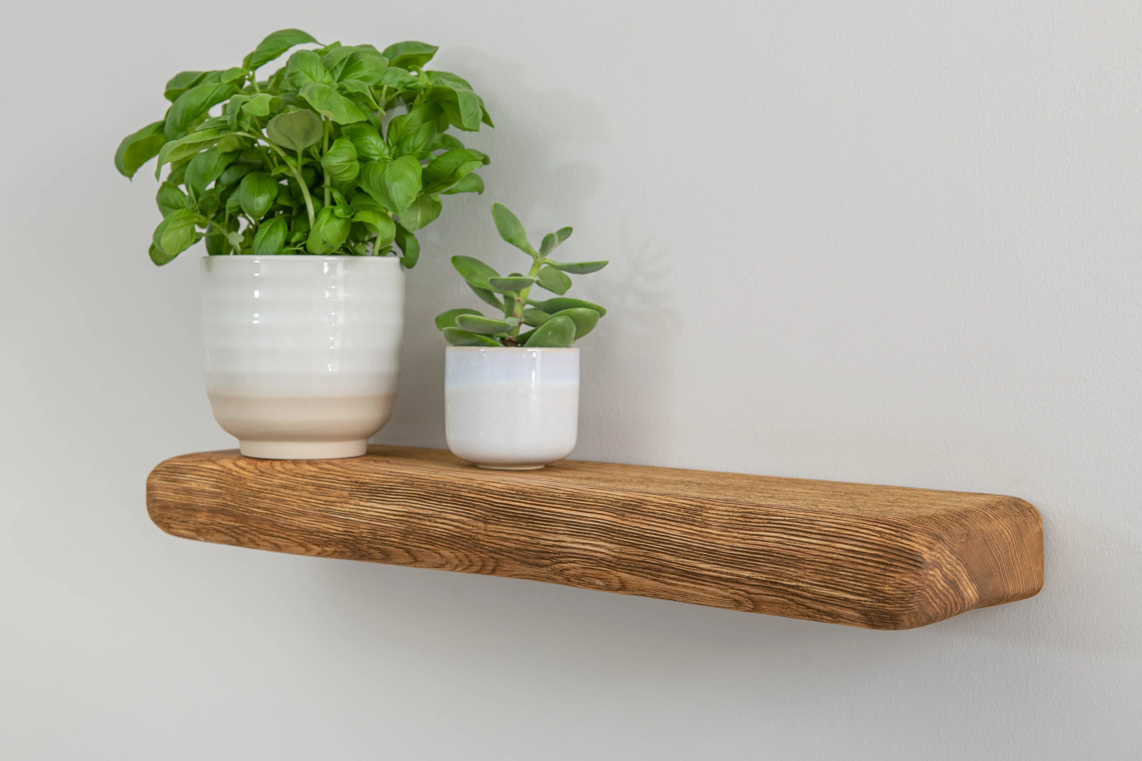 Rustic Style Warm Ash Floating Shelf