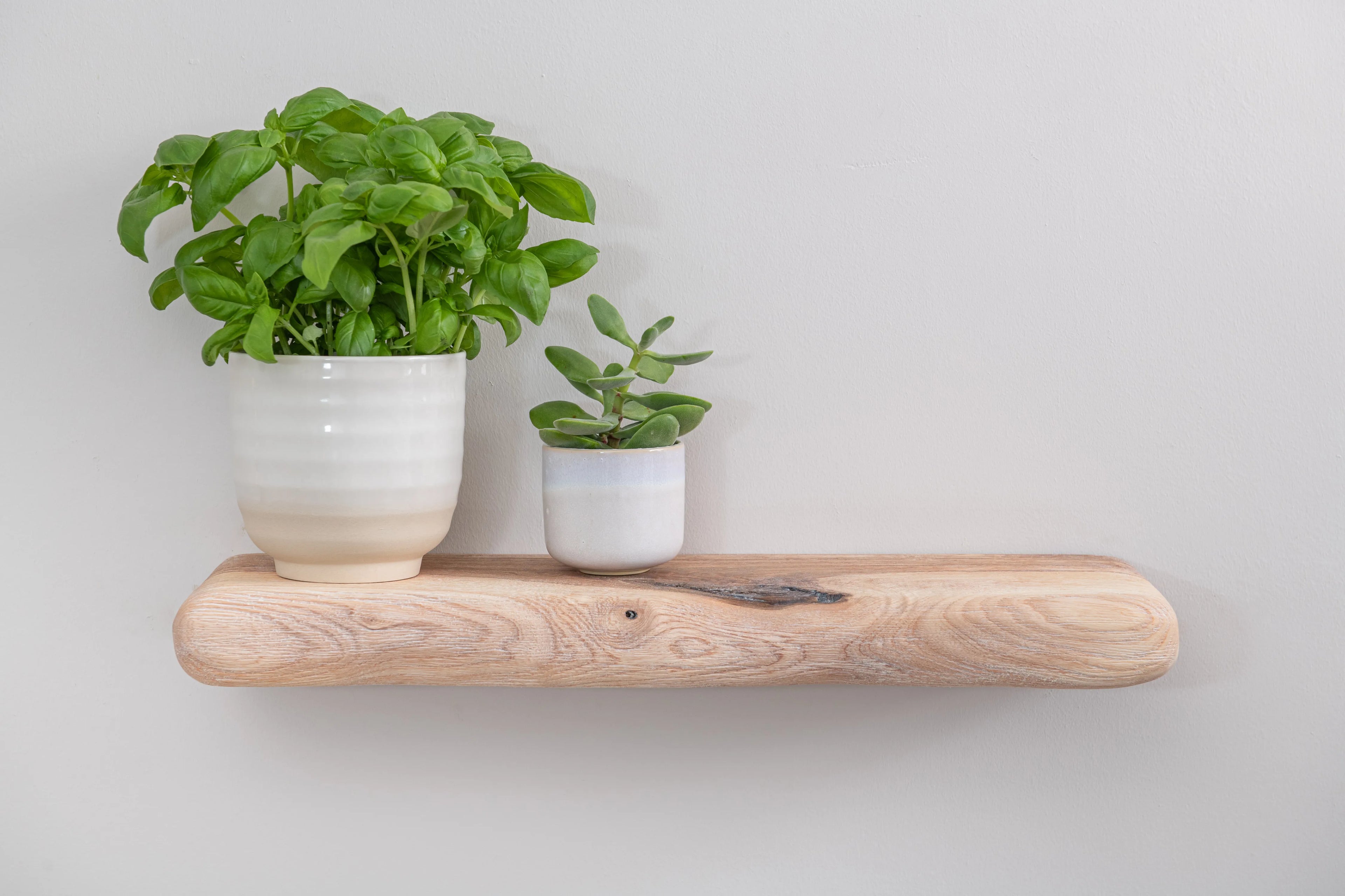Rustic Style White Ash Floating Shelf