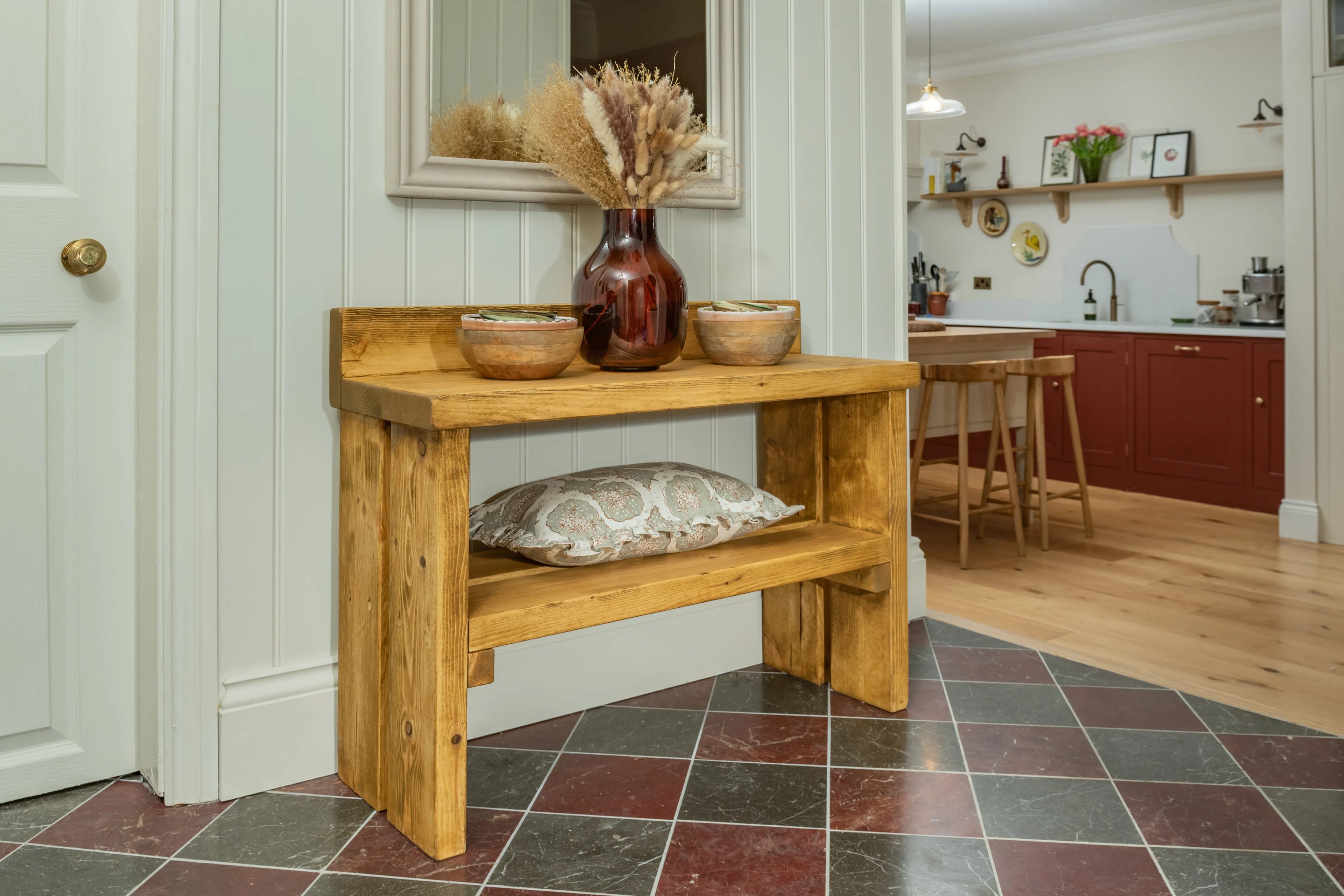 Rustic Shoe Bench