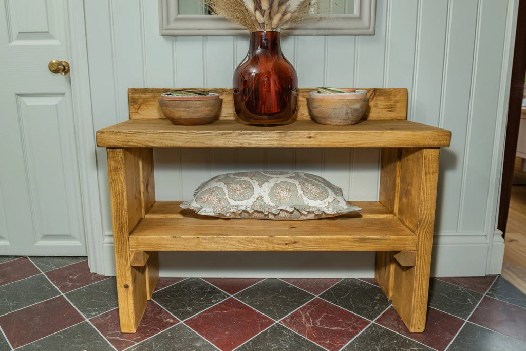 Rustic Shoe Bench