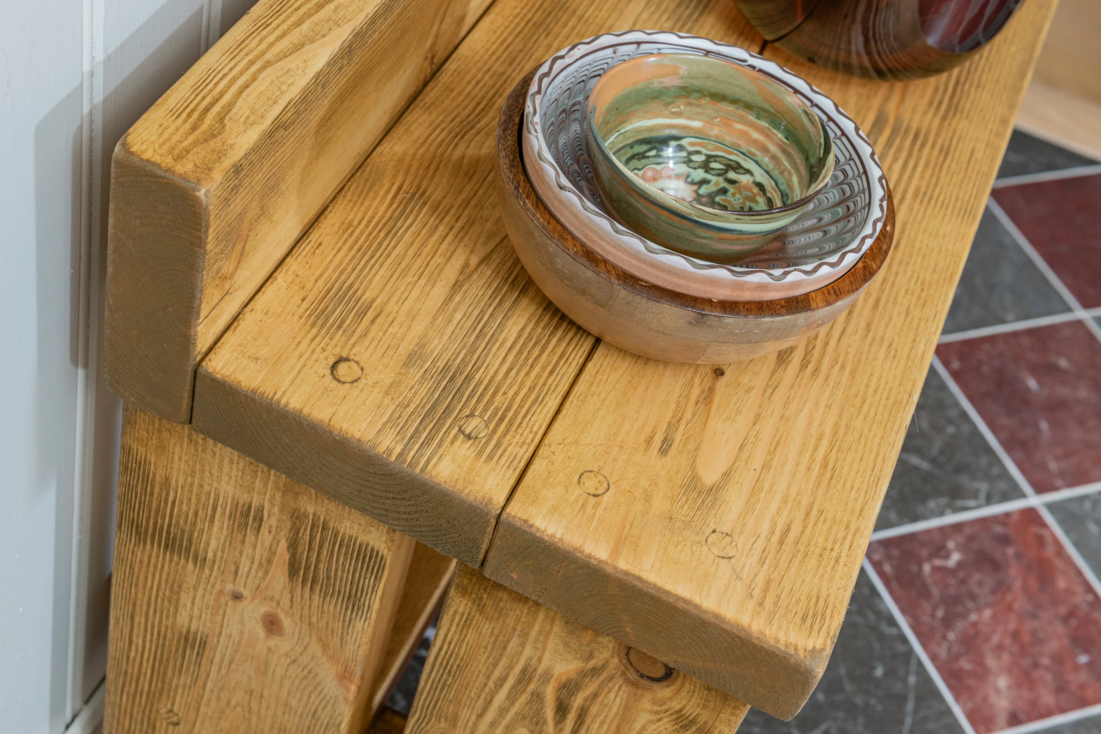 Rustic Shoe Bench