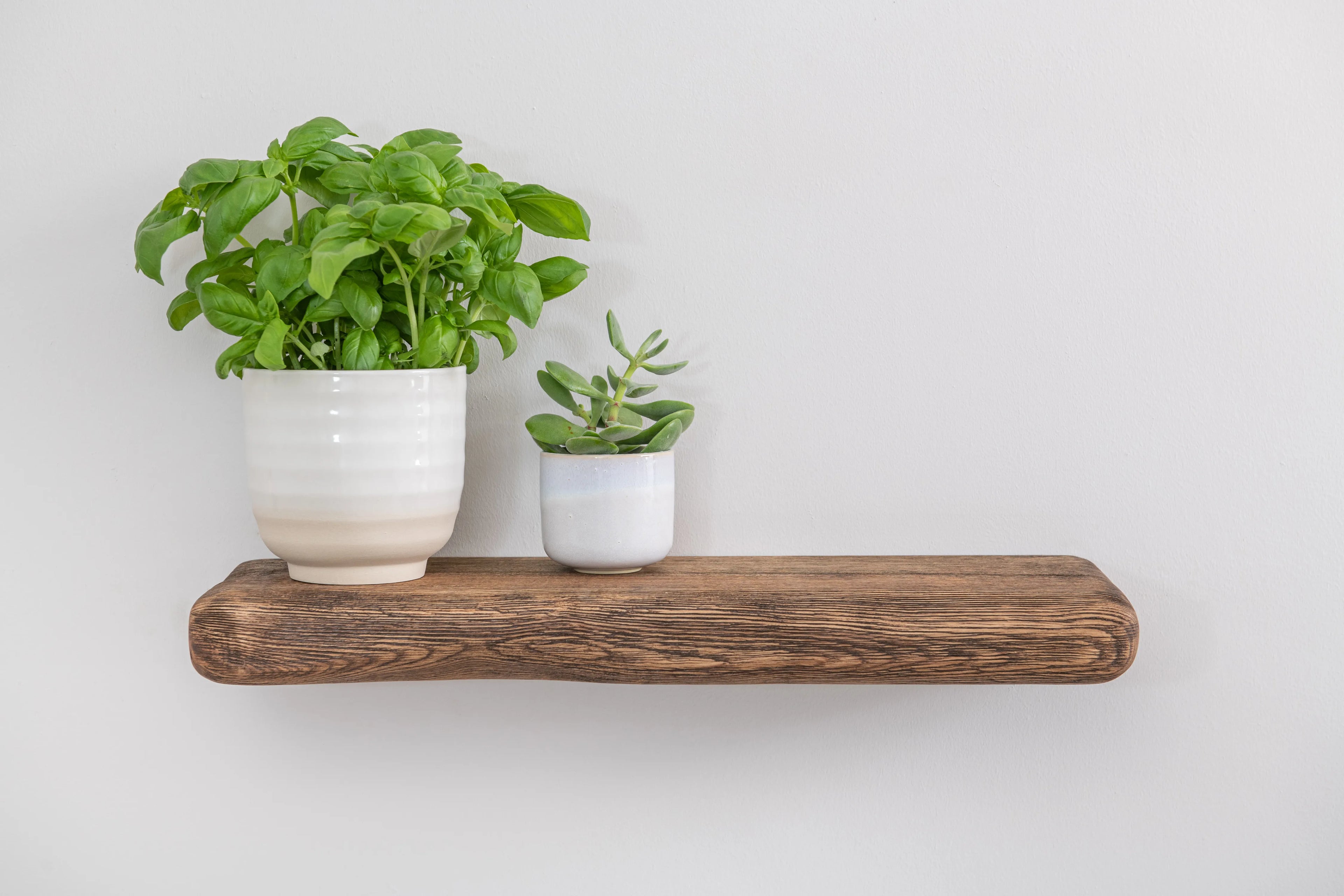 Rustic Style Dark Ash Floating Shelf