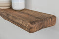 Rustic Style Dark Ash Floating Shelf