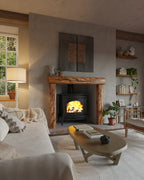 Rustic Style Dark Oak Fireplace Surround