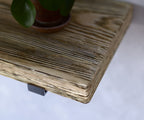 Rustic Style Natural Shelf with Industrial Lipped Brackets