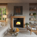 Rustic Style Natural Oak Fireplace Surround