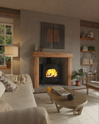 Rustic Style Natural Oak Fireplace Surround