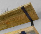 Rustic Style Natural Shelf with Industrial Lipped Brackets