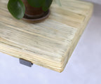 Rustic Style Natural Shelf with Industrial Lipped Brackets