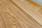 Solid Oak Dining Table With Antique Iron Square Legs