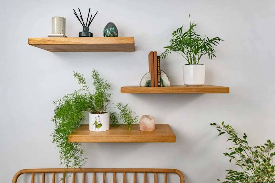 Thin Floating Shelf for Solid Walls - Bespoke
